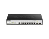 Gigabit Smart Switch with 8 10/100/1000Base-T ports and 2 combo 1000Base-T SFP
