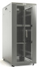 Hyperline TTB-3268-DD-RAL7035 Шкаф напольный 19-дюймовый, 32U, 1610x600х800 мм (ВхШхГ), передняя и задняя распашные перфорированные двери (75%), ручка