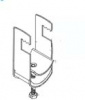 Кабельный хомут профильный под один кабель 40-44 мм (горячий цинк)