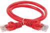  Коммутационный шнур кат. 5Е UTP LSZH 0,5м красный