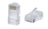 WRline WR-8P8C-C5E Коннектор RJ-45 под витую пару, категория 5e, неэкранированный, универсальный (100 шт в упак.)