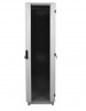 Шкаф телекоммуникационный напольный 47U (600х1000) дверь стекло, цвет чёрный