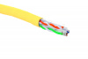 Кабель категории 6, U/UTP, 4 пары, 23 AWG, нг(А)-HF, внутренней прокладки, желтый, коробка 305 м