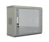 Hyperline TWS-1225-GP-RAL7035 Шкаф настенный 19-дюймовый (19"), 12U, 650х600х250, со стеклянной дверью, несъемные боковые панели, цвет серый (RAL 7035