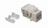 Розеточный модуль Keystone кат. 6, UTP, 1xRJ45, T568A/B, белый 
