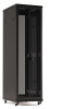 Hyperline TTR-4266-DD-RAL9005 Шкаф напольный 19-дюймовый, 42U, 2055x600х600 мм (ВхШхГ), передняя и задняя распашные перфорированные двери (75%), ручка