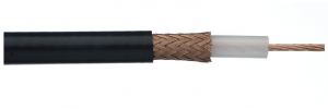 Hyperline COAX-RG213-500 (500 м) Кабель коаксиальный RG-213, 50 Ом, жила - 13 AWG (7x0.75мм), внешний диаметр 10.2мм, PVC, черный