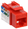  Модуль Keystone Jack кат.5E UTP 110 IDC 90град красный