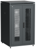 Шкаф сетевой 19" LINEA N 24U 800х800мм распашн. перф. дв. задн. перф. чер