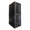 ЦМО ШТК-М-42.8.12-88АА-9005 Шкаф серверный напольный 42U (800x1200) двойные перфорированные двери 2 шт., цвет черный (обновлённая модификация)