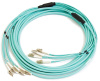 Hyperline TC-MC3-503-1xMPOF12/PX-12хLC/PX-IN-1/5M-LSZH-AQ Транковая сборка, 1хMPO(мама) - 12xLC, 12 волокон, 50/125 (OM3), 10G, LSZH, 5 м, длина фурка