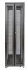 Шкаф Rackcenter D9000 42U 600 × 1200, передняя дверь перфорированная двустворчатая, задняя дверь перфорированная двустворчатая, без боковых стенок, че