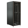 WRline WR-TT-4782-DD-RAL9004 Шкаф напольный 19-дюймовый, 47U, 2277x800х1200 мм (ВхШхГ), передняя и задняя распашные перфорированные двери (75%), цвет 