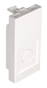 Заглушка (22,5х45), белая  (45970 SBR) 