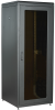 Шкаф сетевой 19" LINEA N 47U 800х800мм стекл. пер. дв. задн. металл. чер.