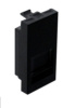 Адаптер для RJ11/RJ45 без джека - 1 модуль, черный (45977 SPM)
