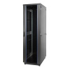 Шкаф Racknet S3000 42U 600 × 800, передняя дверь стекло 1-ств., задняя дверь метал.1-ств., черный
