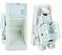 Модуль Eurolan Mosaic, 1х RJ45, 22,5х45 мм 16A-U6-03WT