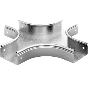 Разветвитель крестообразный плавный к лотку 300х100