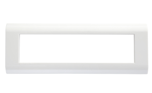 Рамка горизонтальная французский стандарт 8 модулей 45 × 22,5 мм, белый