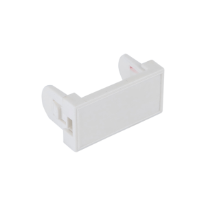 Заглушка 22,5х45 мм на 1 модуль, белый