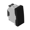 Проходной выключатель - 1 модуль, черный (45070 SPM)
