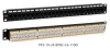 Hyperline PP3-19-24-8P8C-C6-110D Патч-панель 19", 1U, 24 порта RJ-45, категория 6, Dual IDC, ROHS, цвет черный (задний кабельный организатор в комплек