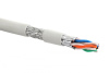 Кабель категории 7A, S/FTP, 4 пары, нг(А)-HF, общий экран, индивидуально экранированные пары, внутренней прокладки, белый, катушка 500 м