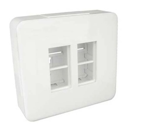 Накладной блок 2х4+4х4 модуля, белый (83410 SBR)