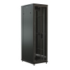 WRline WR-TT-3766-DD-RAL9004 Шкаф напольный 19-дюймовый, 37U, 1833x600х600 мм (ВхШхГ), передняя и задняя распашные перфорированные двери (75%), цвет ч