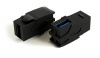 Hyperline KJ1-USB-VA3-BK Вставка формата Keystone Jack с проходным адаптером USB 3.0 (Type A), 90 градусов, ROHS, черная