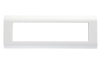 Рамка горизонтальная французский стандарт 8 модулей 45 × 22,5 мм, белый