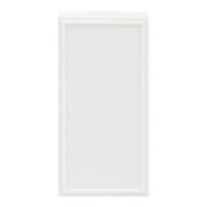 Заглушка 22,5х45 мм на 1 модуль, цвет белый