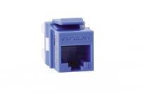 Розеточный модуль EUROLAN 16B-U6-03BU Keystone категории 6 UTP, 1xRJ45, T568AB, синий