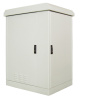 Шкаф уличный всепогодный напольный 9U (800х600), передняя дверь вентилируемая, боковая дверь металл