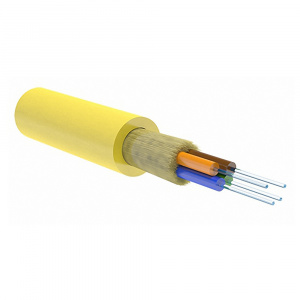 Кабель волоконно-оптический 4 (SМ - 9/125), 2000м, внутренний, LSZH FR, желтый