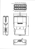 Hyperline PPTR-CSS-2-6xDSC-SM/GN-BL Кассета для оптических претерминированных решений, 6 дуплексных портов SC, 1хMPO (папа), для одномодового кабеля, 