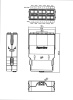 Hyperline PPTR-CSS-2-6xDSC-SM/GN-BL Кассета для оптических претерминированных решений, 6 дуплексных портов SC, 1хMPO (папа), для одномодового кабеля, 