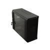 Hyperline TWS-2225-GP-RAL9004 Шкаф настенный 19-дюймовый (19"), 22U, 1086х600х250, со стеклянной дверью, несъемные боковые панели, цвет черный (RAL 90