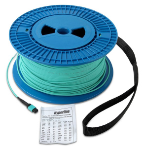 Hyperline TC-MC3-504-1xMPOF12/PX-1xMPOF12/PY-A-IN-10M-LSZH-MG Кабельная волоконно-оптическая транковая сборка, MPO (мама)-MPO (мама), 12 волокон, тип 