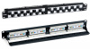 Hyperline PP2A-19-24S-8P8C-C6-110 Патч-панель 19", 1U, с угловыми портами, 24 порта RJ-45, категория 6, Dual IDC