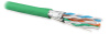 Hyperline UFTP4-C6A-S23-IN-PVC-GN-500 (500 м) Кабель витая пара U/FTP, категория 6a (10GBE), 4 пары (23AWG), одножильный (solid), каждая пара в экране