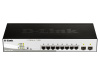 L2 Managed Switch with 8 10/100/1000Base-T ports and 2 1000Base-X SFP ports (8 PoE ports 802.3af/802.3at (30 W), PoE Budget 65 W)
