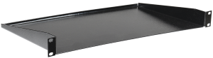  19" консольная полка глубиной 280мм, 1U, черная