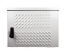 Шкаф всепогодный настенный 6U (Ш600 × Г500), нерж. сталь. компл.  Т1 с контроллером MC1 и датчиками
