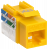  Модуль Keystone Jack кат.6A UTP 110 IDC 90град жёлтый