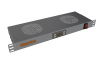 Hyperline TRFA-MICR-2F-RAL7035 Модуль вентиляторный 19", 1U, глубиной 170мм, с термостатом и 2-мя вентиляторами, номинальная мощность 35.20 Вт, датчик
