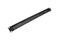 Горизонтальный кабельный органайзер со щёткой, 19" 1U, чёрный